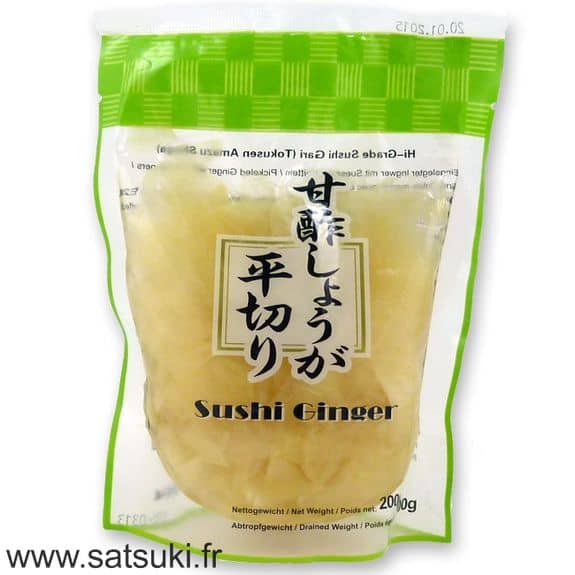 zenzero bianco per sushi 100g netto