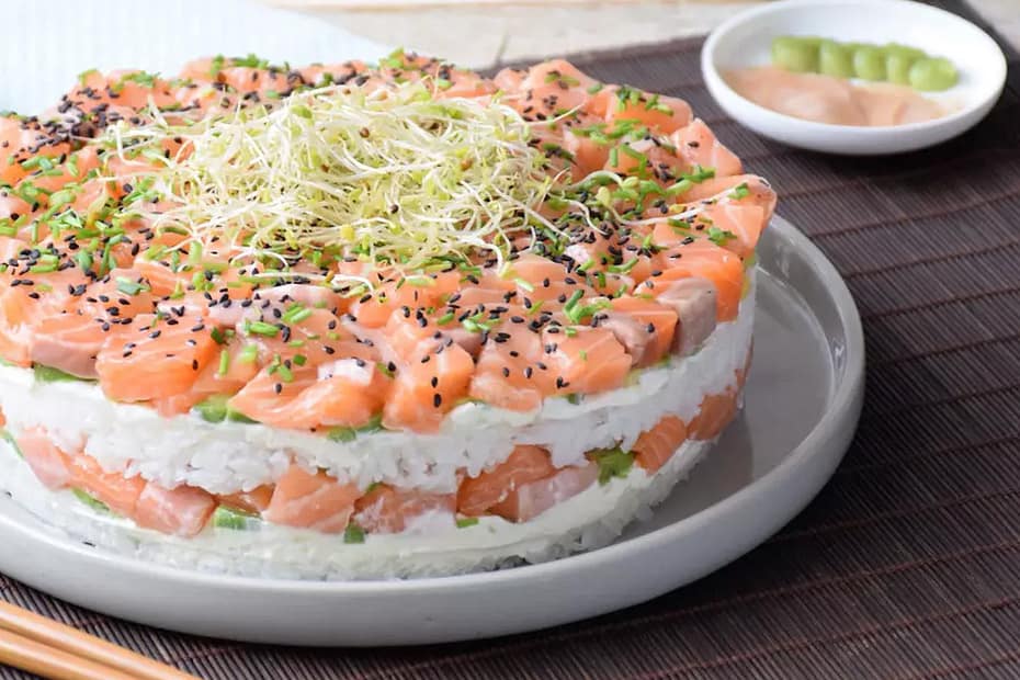 sushi cake new culinary trend