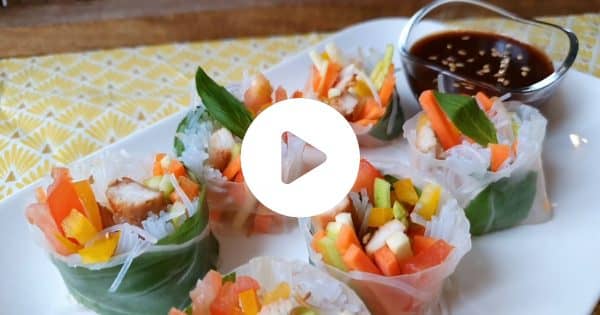 Einfaches Sushi-Video-Frühlingsrollen-Rezept